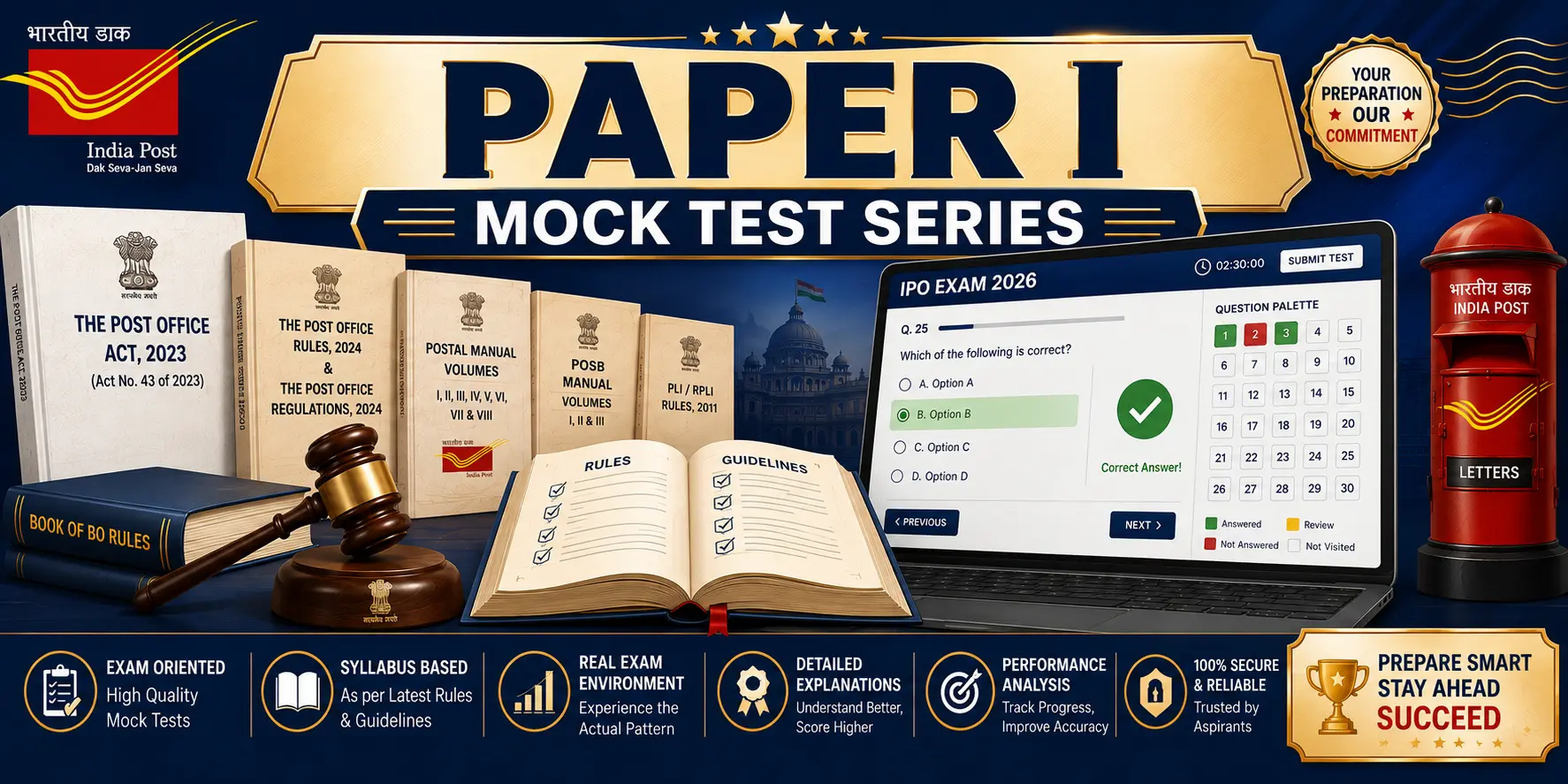 IPO Paper I Master Series – 10 Full-Length Mock Tests