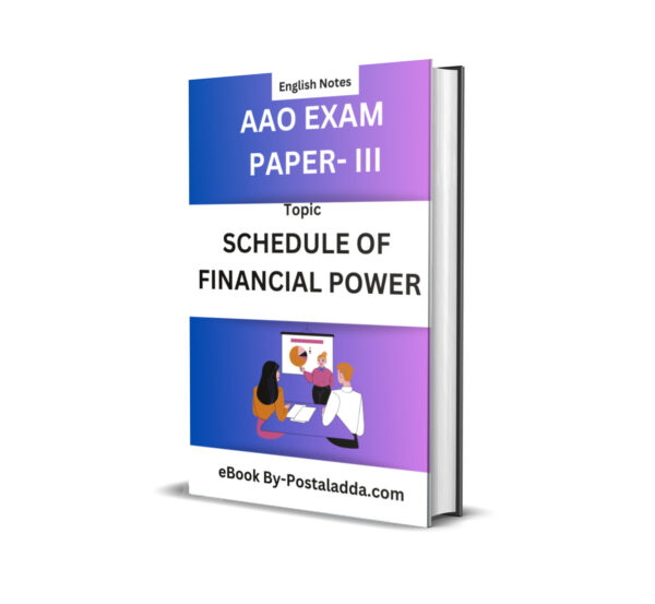 Schedule of Financial Powers