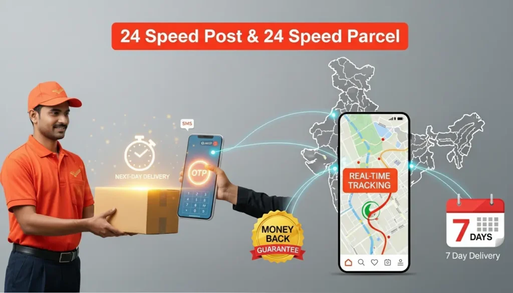 24 Speed Post and 24 Speed Parcel