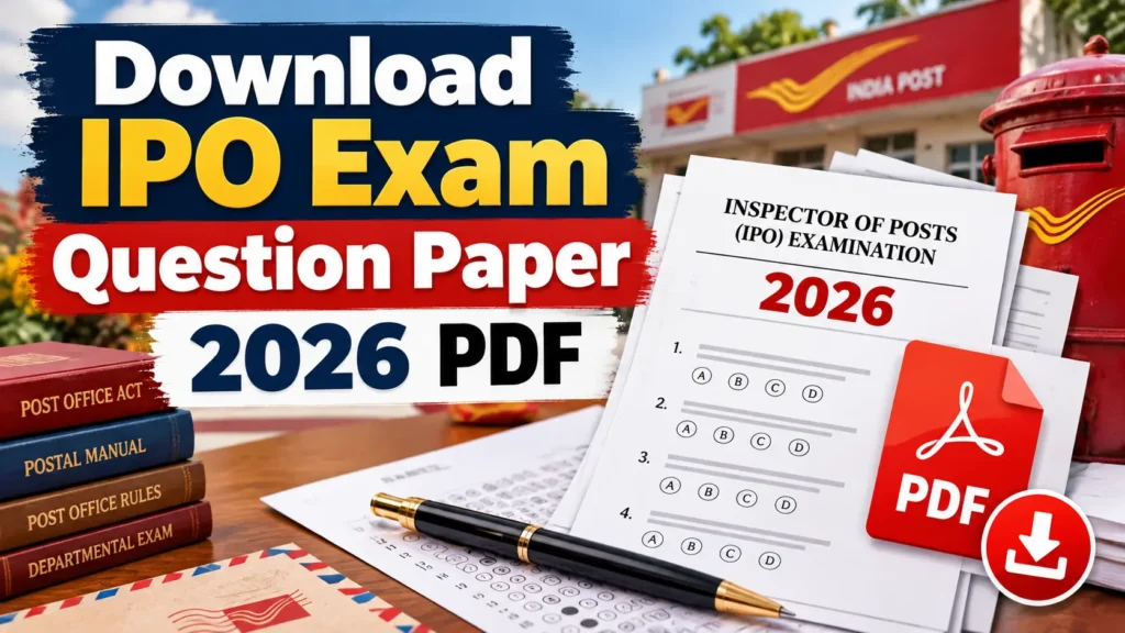 Download IPO Exam Question Paper 2026 PDF
