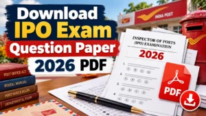 IPO Exam Question Paper 2026